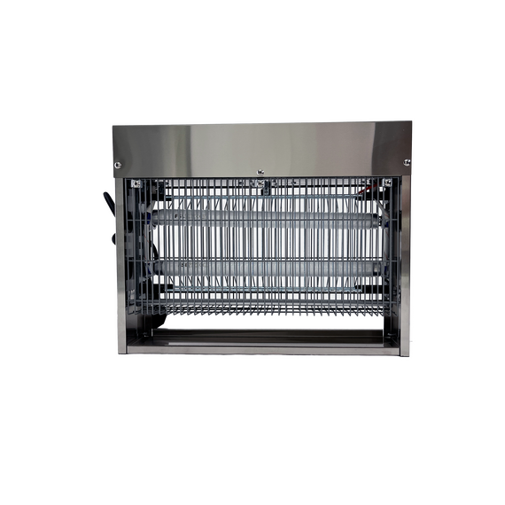 Ловушка для насекомых Insect-Killer JA220-2X10W (s 100 м2) (с безосколочными лампами shatterproof)  нерж. сталь