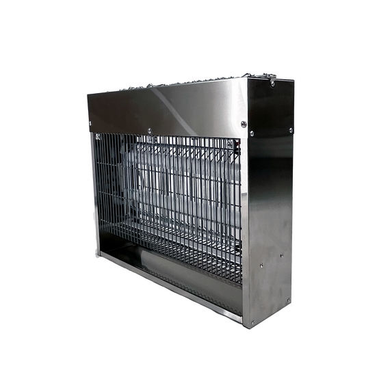 Ловушка для насекомых Insect-Killer JA220-2X10W (s 100 м2) (с безосколочными лампами shatterproof)  нерж. сталь