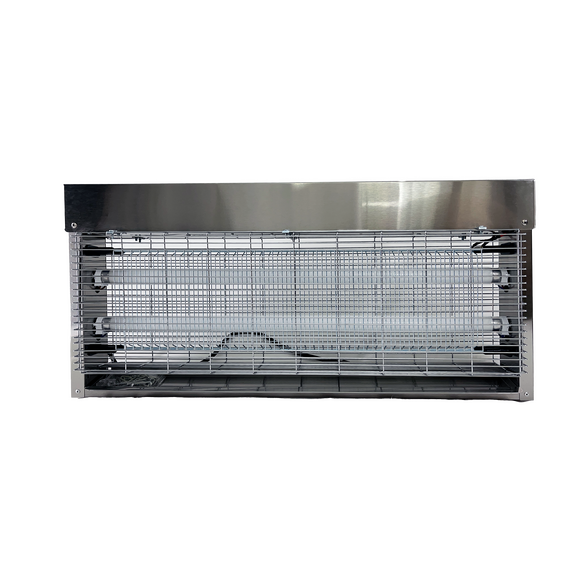 Ловушка для насекомых Insect-Killer SP100-2X20W IPX4 (s 300 м2) (с безосколочными лампами shatterproof)  нерж. сталь